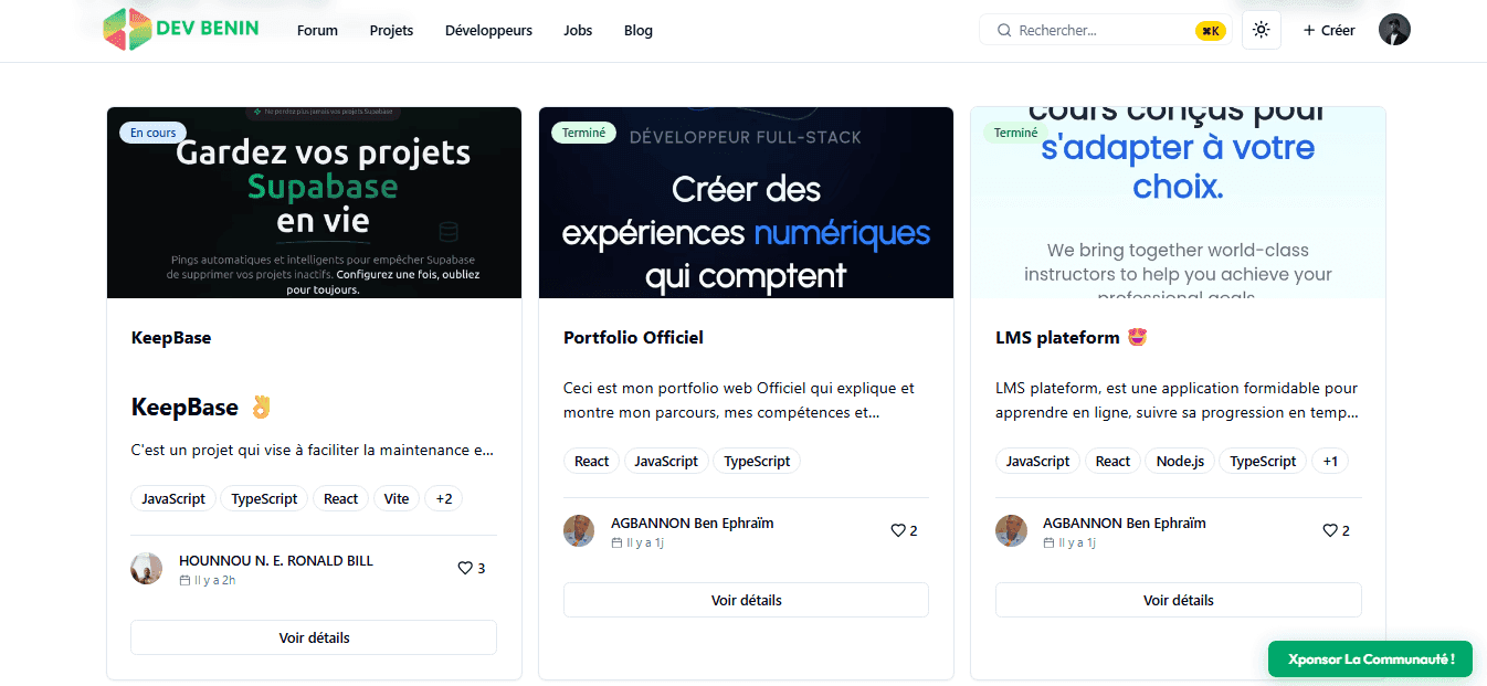 DevBenin ( Co-Fondateur)